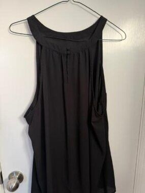 Torrid, High Neck, Sleeveless, Black Top, Size 2